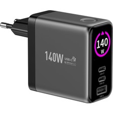 Meks Xenon Smart Hızlı Şarj Adaptörü | 140W Gan 2x Usb-C & Usb-A Çıkışı Pd Pps Dijital Ekran X6415