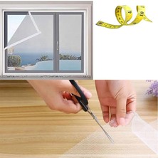 Meks Beyaz Hazır Sineklik Tülü Çift Kat Sök Tak Pratik Yıkanabilir Pencere Kapı Sinekliği 150X125 cm