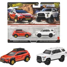 Meks 1:64 Hot Wheels Premium Car Culture 2'li Paket Subaru Crosstrek - 2018 Toyota 4runner JBL98