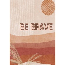 Meks Be Brave Journal: Boho Artsy Grass Blank