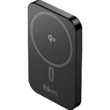 Meks Mag Q-Elite Wireless 5.000 Mah 20W, Qi2, Magsafe Uyumlu Manyetik Kablosuz Ince Powerbank, Siyah