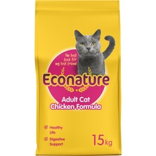 Meks Econature Sarı Ambalaj Tavuklu Yetişkin Kedi Maması 15KG
