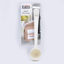 Meks Kanji Klipsli Çay Kahve Ölçü Kaşığı - Beyaz
