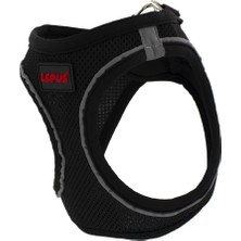 Meks Lepus Pet Air Mesh Siyah Göğüs Tasması Xsmall