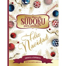 Meks Feliz Navidad - Gran Libro De Sudoku Para Adultos - 500 Rompecabezas - Difícil A Experto: Bonito Li
