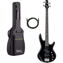 Meks Midex MBG-400BK Üst Segment Profesyonel Bas Gitar 4 Telli (Softcase Gigbag ve Kablo Dahil)