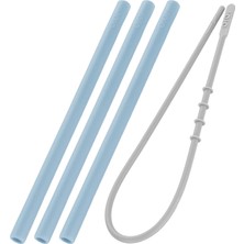 Meks Oioi Hüp Silikon Pipet 3 Lü & Tem.fırçası - Mineral Blue