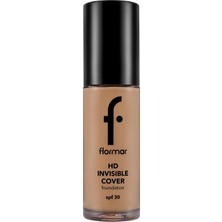 Meks Flormar Invisible Cover Hd Hafif Yapılı & Yarı Parlak Bitişli SPF30 Fondöten 120 Hney