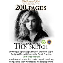 Meks Theportraitart Sketch/drawing Booklet: Earth-Friendly, Ultra Smooth Texture, Ideal For Practicing C
