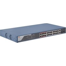 Meks Hikvision DS-3E1326P-EI 24 Port 10-100-1000 Mbps Gigabit Switch 370W