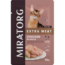 Meks Adult Gravy Tavuk Etli Kedi Yaş Maması 80 gr x 24 Adet