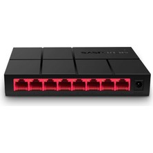 Meks Mercusys MS108G, 8-Port 10/100/1,000 Mbps Masaüstü Switch