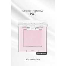 Meks Missha Işıltılı Kremsi Dokulu Tekli Göz Farı Modern Shadow Pot (302 Hidden Blue) 302 Hidden Blue