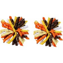 Meks Judanzy 2 Paket Şükran Günü Korker Saç Tokası, Çok Renkli, One Size