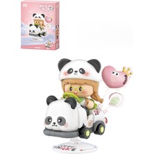 Meks Loz Creative Serisi Sallanan Siyah Beyaz Panda Modeli 188 Parça Oyuncak Yapım Seti FFLZ-4307
