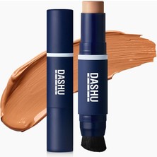 Meks Dashu Fırça Başlıklı Stick Fondöten Mens Multi Cover Stick Foundation 03 Sand Beige SPF50+ Pa++++,