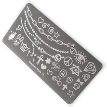 Meks Nail Art Stamping Baskı Plakası S13