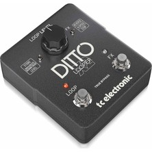Meks Tc Electronic Ditto X2 Looper Sezgisel Loop Pedal, Özel Durdurma Düğmesi ve Döngü Efektleri ile