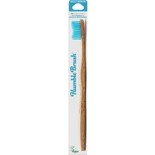 Meks The Humble Co. Brush Yetişkin Bambu Medium Orta Diş Fırçası Mavi 1 Paket