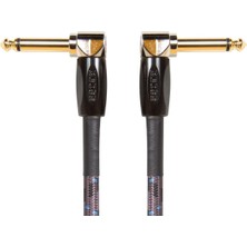 Meks Boss 6 Inç (15CM) Gösterge Kablosu, Açılı/açılı 1/4 "jack, 3'lü Paket (Bic-Pc-3)