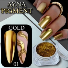Meks Tirnak Ayna Krom Tozu Gold(Altin)