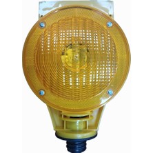 Meks Lorex LR-SPL02 Güneş Enerjili Üçgen Flaşörlü Lamba, Solar Trafik Lambası, Sarı Renk