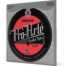 Meks Daddario EJ30 Klasik Gitar Tel Seti (4/4), Rectified Clear Nylon