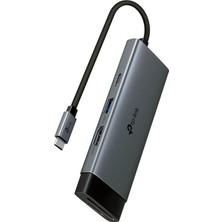 Meks Tp-Link UH7021C | Usb-C 7’si 1 Arada Hub | 4K@60Hz Hdmi, 100W Pd, 3× USB 3.0, Sd & Microsd Uhs-I (2