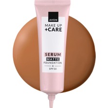 Meks Avon Make Up + Care 3ü 1 Arada Mat Serum Fondöten 30 Ml. 430N Deep Tan