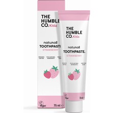 Meks The Humble Co. Toothpaste Kids Strawberry 75 ml Çocuklar Için Çilek Aromalı Doğal Diş Macunu 75 Ml,