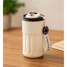 Meks 400ML Coffee Dereceli Beyaz Termos