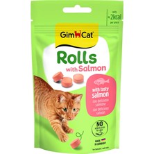 Meks Gimcat Rolls With Salmon (Somonlu) Kedi Ödül Tableti 50 gr