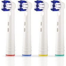 Meks Pi&go Oral B Şarjlı Diş Fırçası Uyumlu Yedek Başlık - Elektrikli Diş Fırçası Yedek Başlığı, 4 Adet