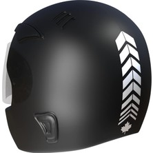 Meks 2 Adet Sport Kask, Araba Ayna Süt Beyaz Kask Sticker