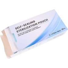 Meks 200LÜ Büyük Alet Sterilizasyon Zarfı - Indikatörlü Sterilizasyon Paketi 135X280MM (200 Adet)
