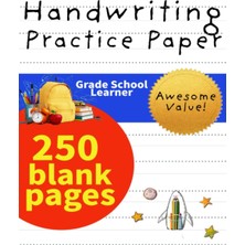 Meks Independently Published Handwriting Practice Paper For Kids: 250-PAGE Dotted Line Notebook (Handwri