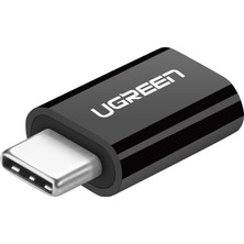 Meks Ugreen Micro USB To Type-C Dönüştürücü Adaptörü, Siyah