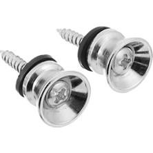 Meks RJSTR01 Gitar Askı Pimi Chrome Krom Guitar Strap Button 2'li Set Askı Demiri