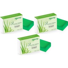 Meks Agarta El Yapımı Doğal Sabun 150 gr Aloe Vera, 3'lü Set