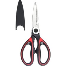 Meks Smartizi Profesyonel Mutfak Makası (21X9 Cm) - Paslanmaz Çelik Çok Amaçlı Et ve Tavuk Makası - Koru