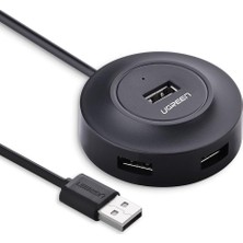 Meks Ugreen USB 2.0 4 Portlu Hub Çoklayıcı, Siyah