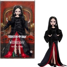 Meks Monster High Koleksiyon Wednesday Morticia Bebek JLK99