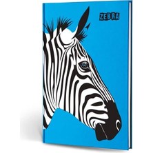 Meks Le Color Hayvan Figürlü Dokulu Defter Çizgili Zebra