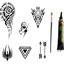 Meks Tribal Kol Hint Kınasıyla Geçici Dövme Yapma Kiti