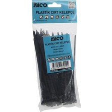 Meks Si̇yah 3.6X150MM Plasti̇k Cirt Kelepçe 100PCS (5122)