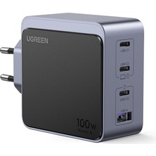 Meks Ugreen Nexode Air 100W 4-Port Gan Fast Charger Eu Hızlı Şarj Adaptörü