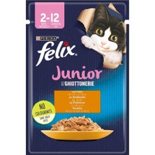 Meks Felix Yavru Tavuk Etli Kedi Yaş Mama (26 x 85 Gr)