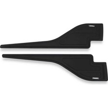 Meks Generic Dacia Duster Yarasa Dodik Kapı Koruma Seti 2010-2017 Siyah Plastik Abs Plastik
