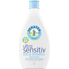 Meks Penaten Ultra Sensitive Bath & Shampoo 400 Ml/mild Wash Gel Without Perfume For Gentle Bathing And