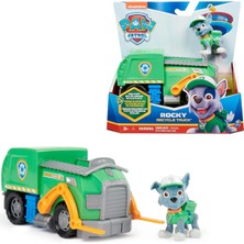 Meks Paw Patrol, Rocky Figürlü Geri Dönüşüm Kamyonu, Sürdürülebilir Temel Araç ve Ana Araç